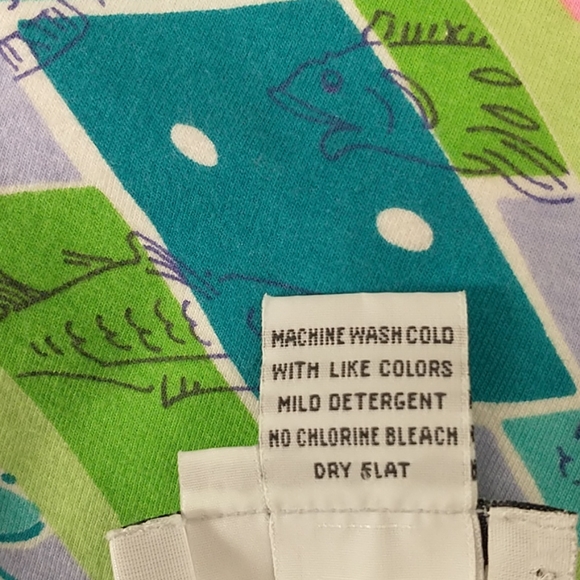 Lilly Pulitzer Cotton Wrap Midi Dress Bright Colorful Print Comfortable Stretch - Picture 8 of 12